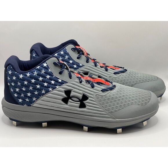 NWOB Under Armour Yard‎ MT Cleats Size 16 D Honor Remember Respect 3024384-100 main image 7